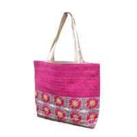 Bolso de Playa Cartera Flower - Rosa