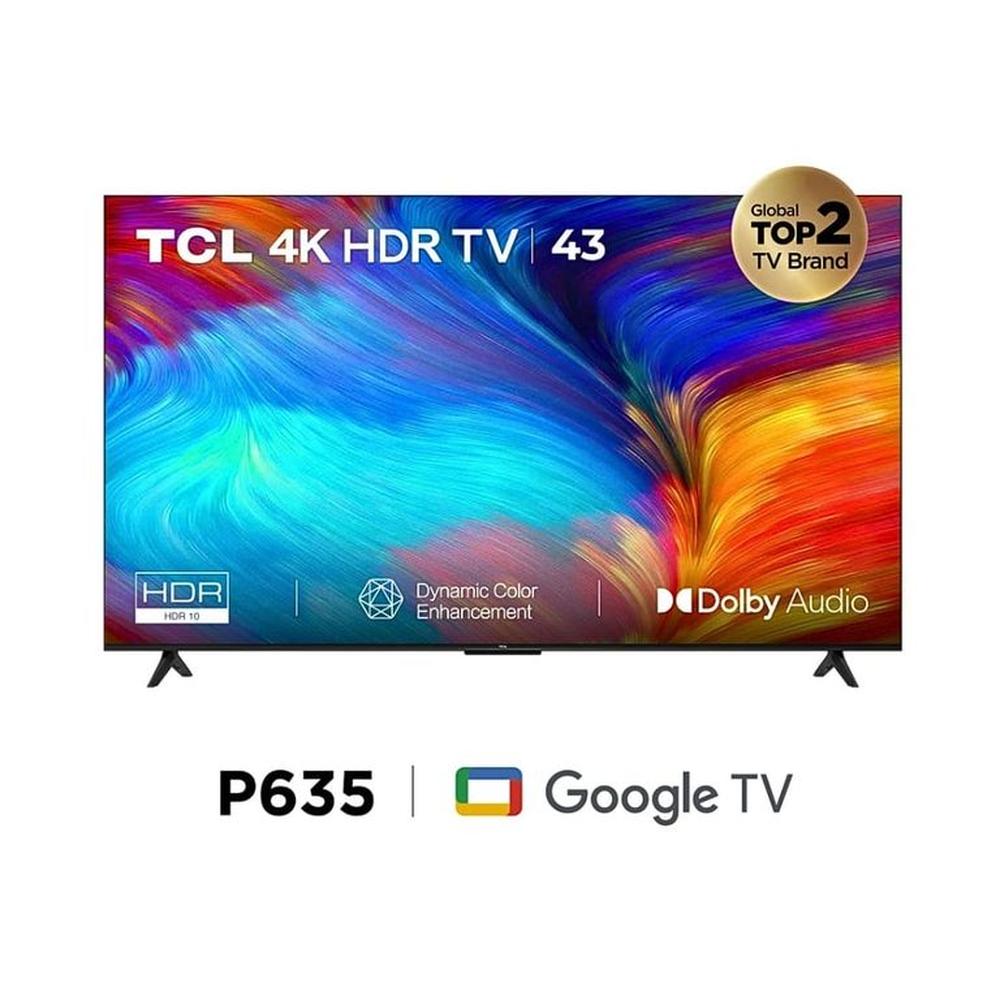 Televisor TCL 43 pulg. Smart Tv 4K UHD Google TV 43P635