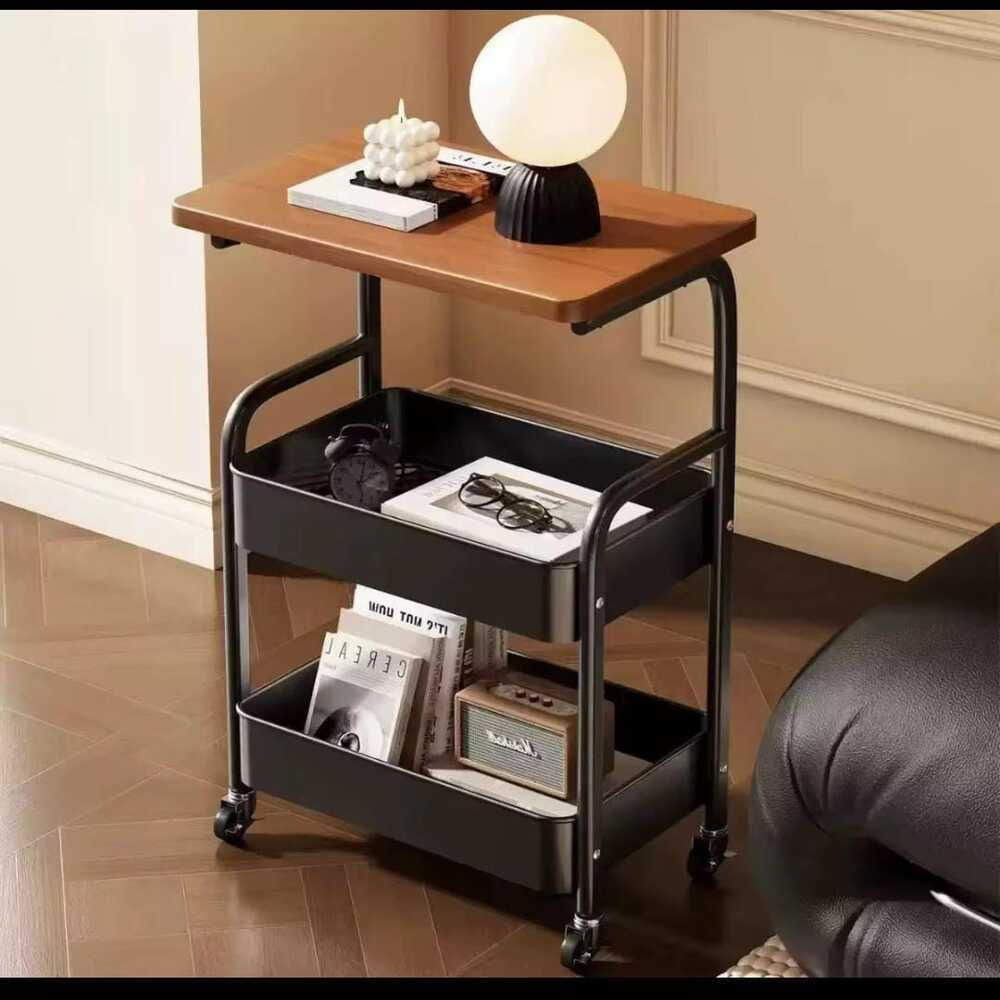 Carrito Organizador Multiusos de 3 Niveles con Ruedas