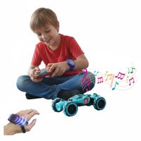 Carro Acrobático Stunt Control y Sensor Manual Bota Humo para Niños