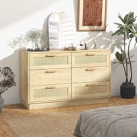 Comoda Kana con Ratán Color Rovere TU MESITA