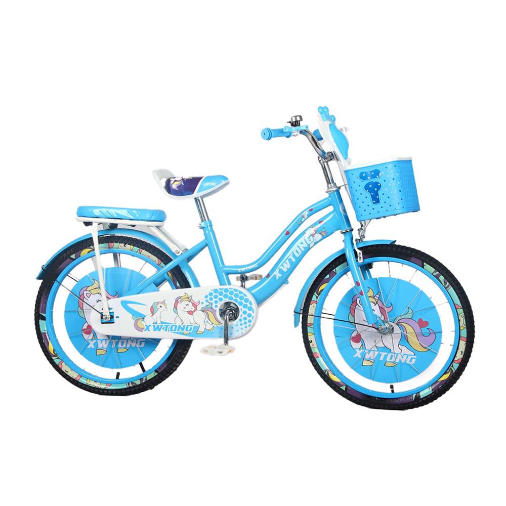 Bicicleta Para Niña Infantil Sonido Luz Aro 20 Celeste 2147