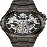RELOJ CLÁSICO AUTOMÁTICO APERTURA ABIERTA HOMBRE BULOVA | CARBÓN