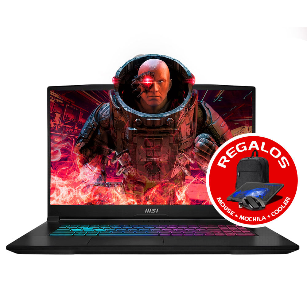 LAPTOP MSI KATANA 17 B13VFK 17.3 Intel Core i7 13620H 44GB DDR5 1TB 500GB RTX4060 8GB MI PC LISTA