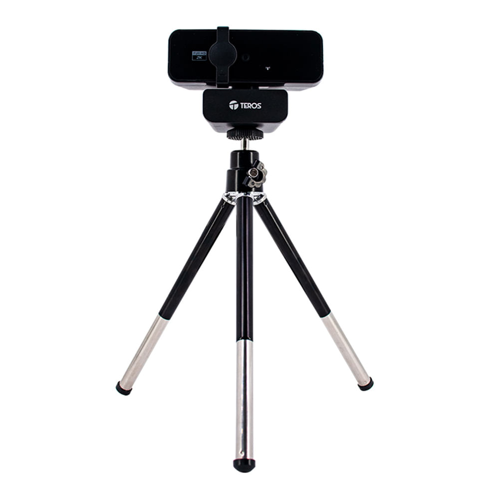 CAMARA WEB TEROS TE-9072 CON OBTURADOR 2K 30FPS CON TRIPODE