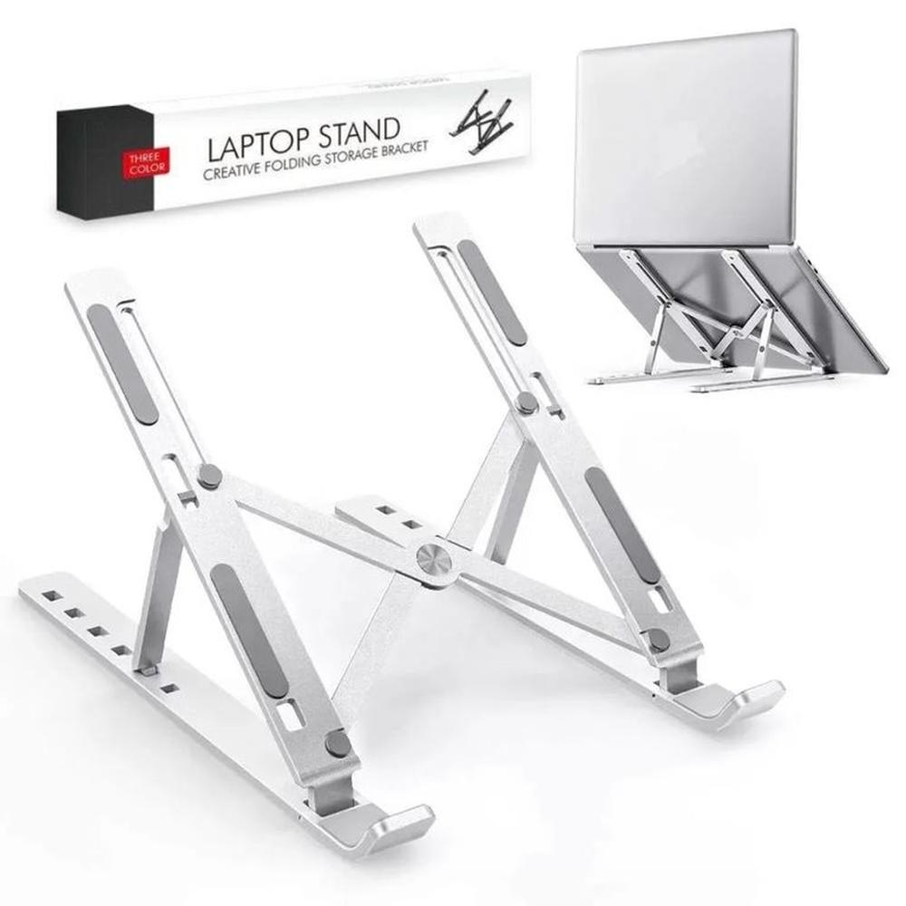 Soporte Aluminio Plegable Laptop Tablet Portatil Multifuncion