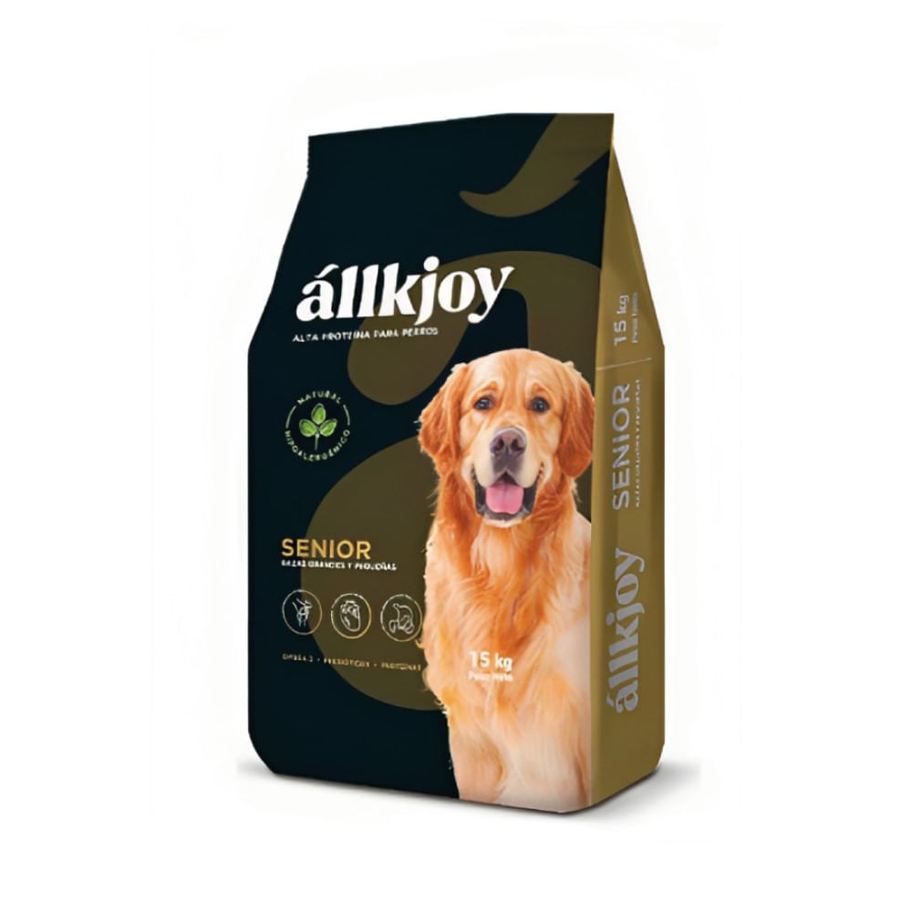 Alimento Allkjoy para Perros Senior 15 Kg