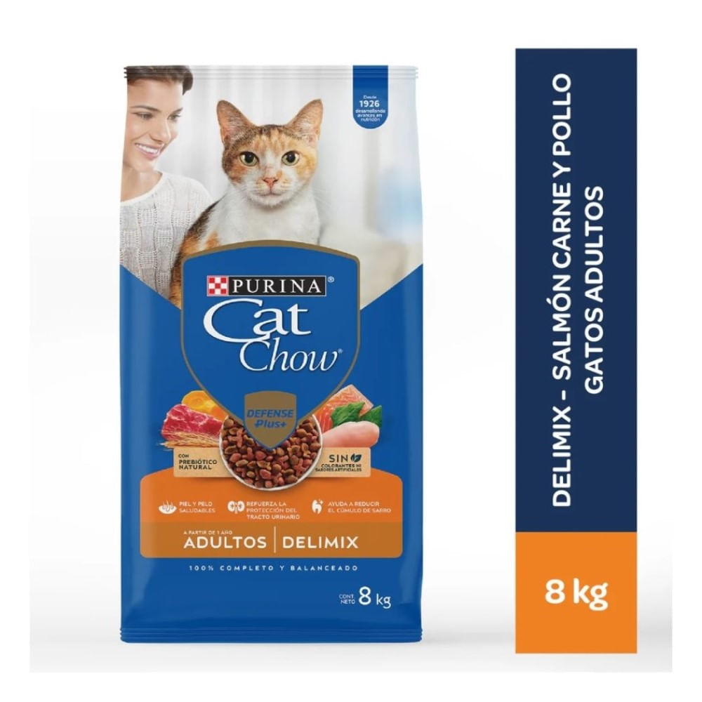 Alimento para Gatos Cat Chow Adultos Delimix 8 Kg