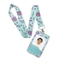 Porta Fotocheck de PVC y Lanyard KAMED Diseño Médico Verde