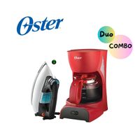 Combo Oster Cafetera 4 Tazas BVSTDCDR5R Y Plancha GCSTBV4119-053