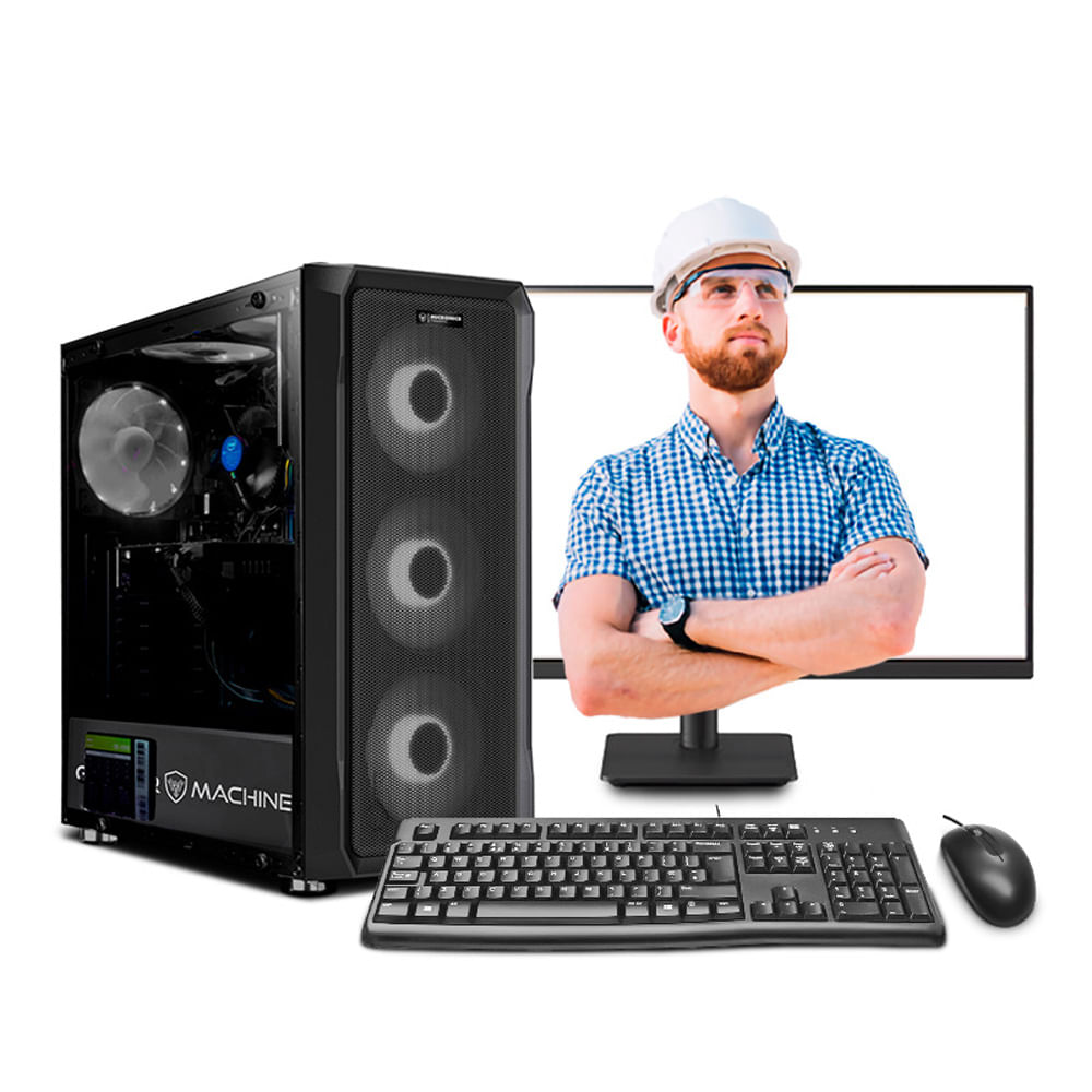 COMPUTADORA CORE I5 14400F 32GB DDR5 500GB 24IPS RTX5050 8GB PC INGENIERÍA MI PC LISTA MIPCLISTA