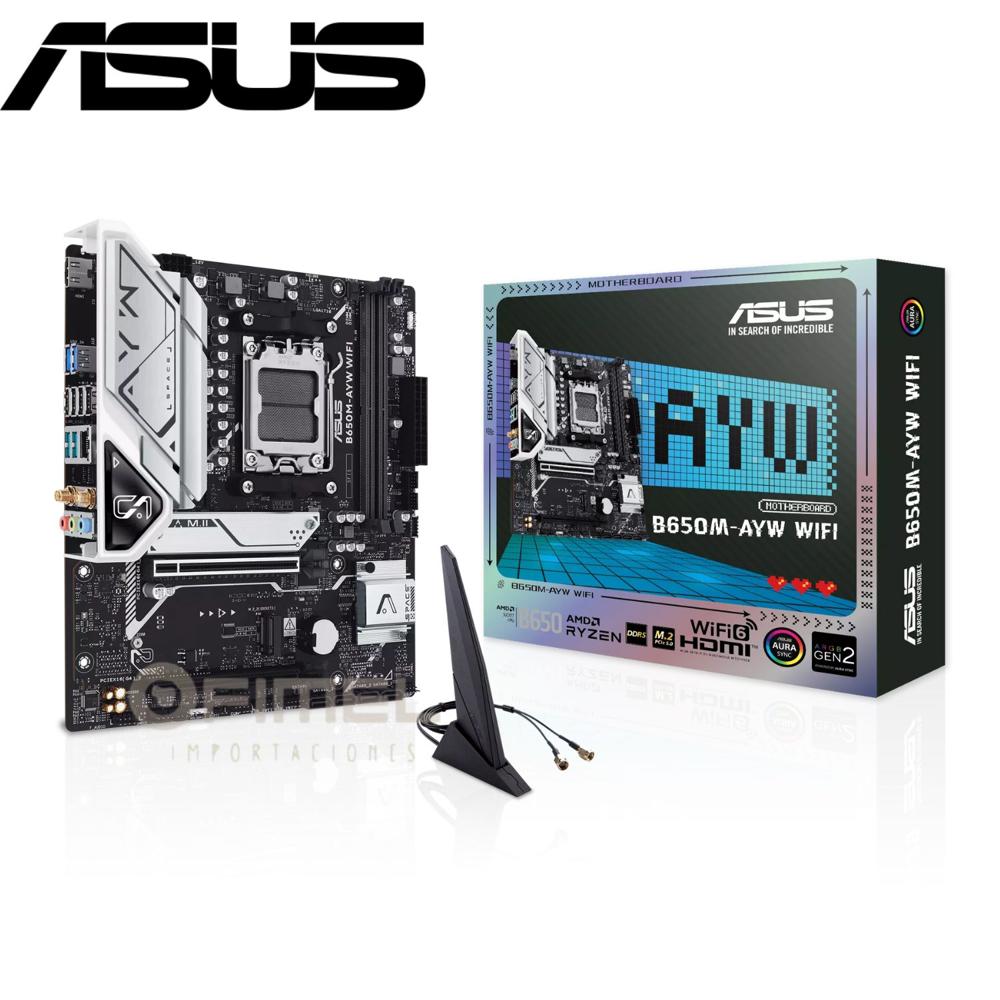 Motherboard Asus B650M-AYW WIFI, Chipset AMD B650, AMD Socket AM5, mATX