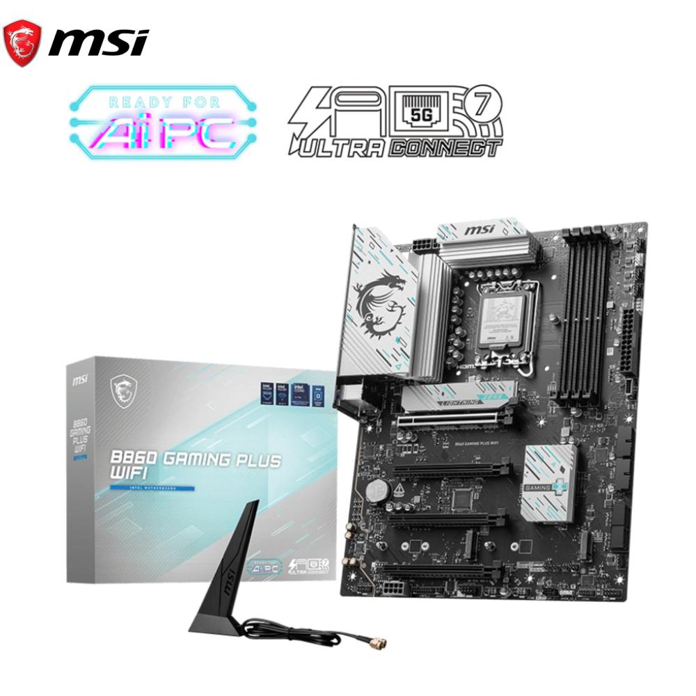 Motherboard MSI B860 GAMING PLUS WIFI, Chipset Intel B860, LGA 1851, HDMI, DP, ATX