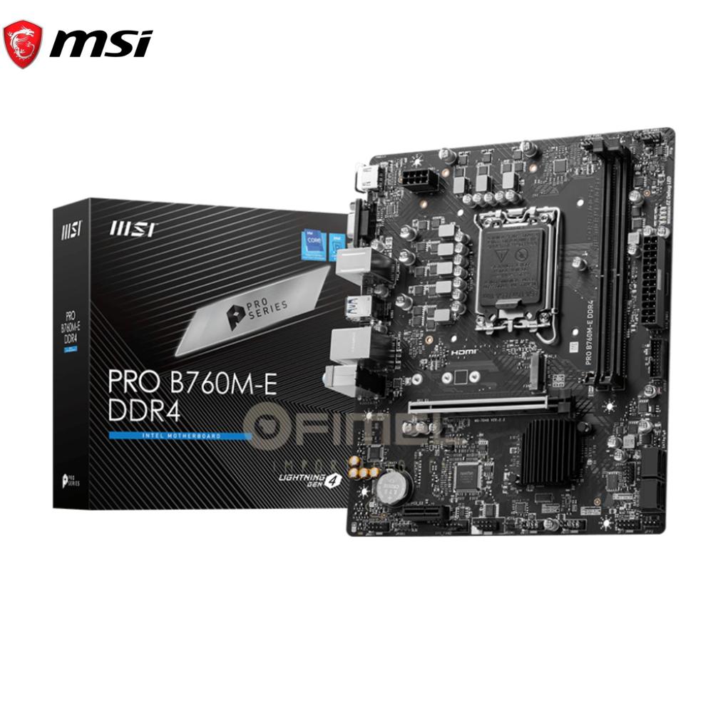 Motherboard MSI PRO B760M-E, Chipset Intel B760, LGA1700, HDMI, VGA, mATX