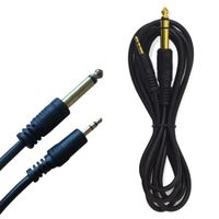 Cable de Audio 3.5mm Macho a Jack 6.35mm Macho 1.5 Metros