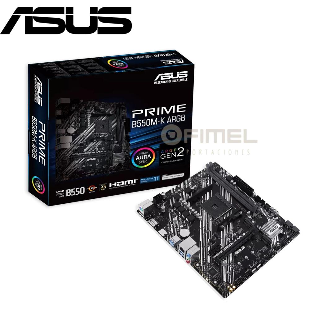 Motherboard ASUS B550M-K ARGB S/V/L DDR4