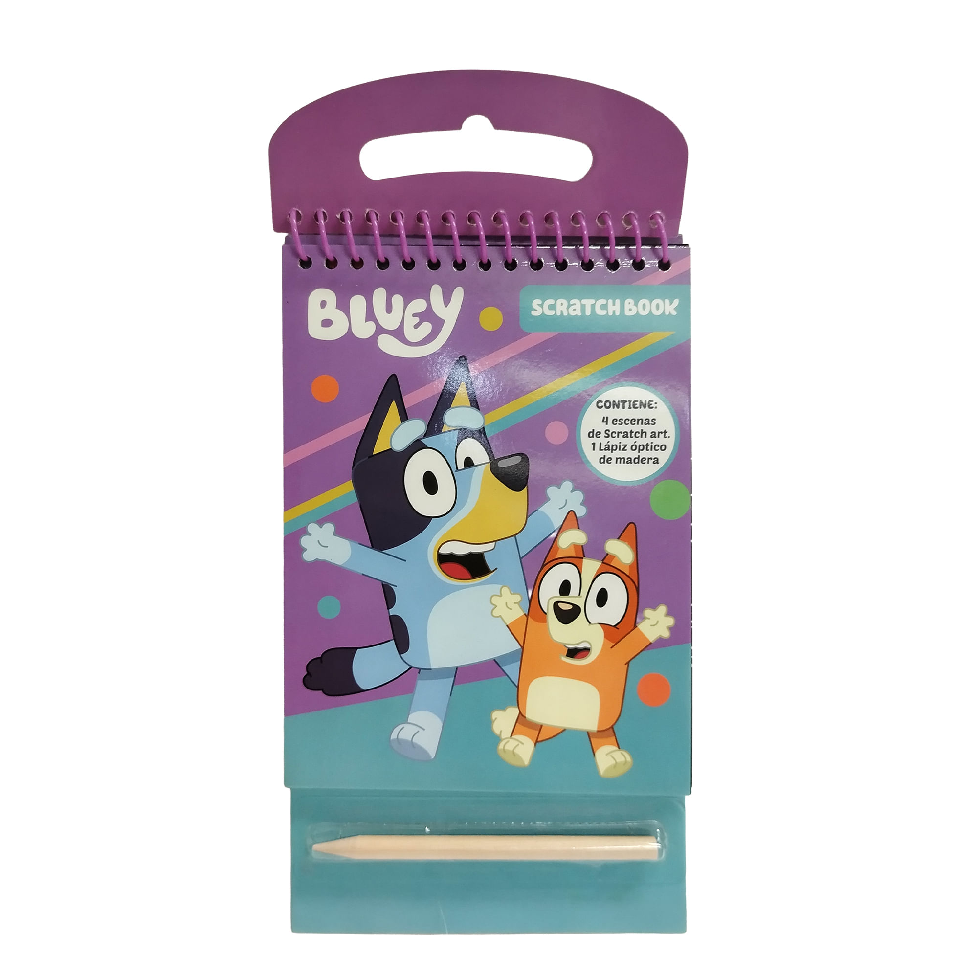 Scratch Book Bluey con palillo de madera ARTESCO