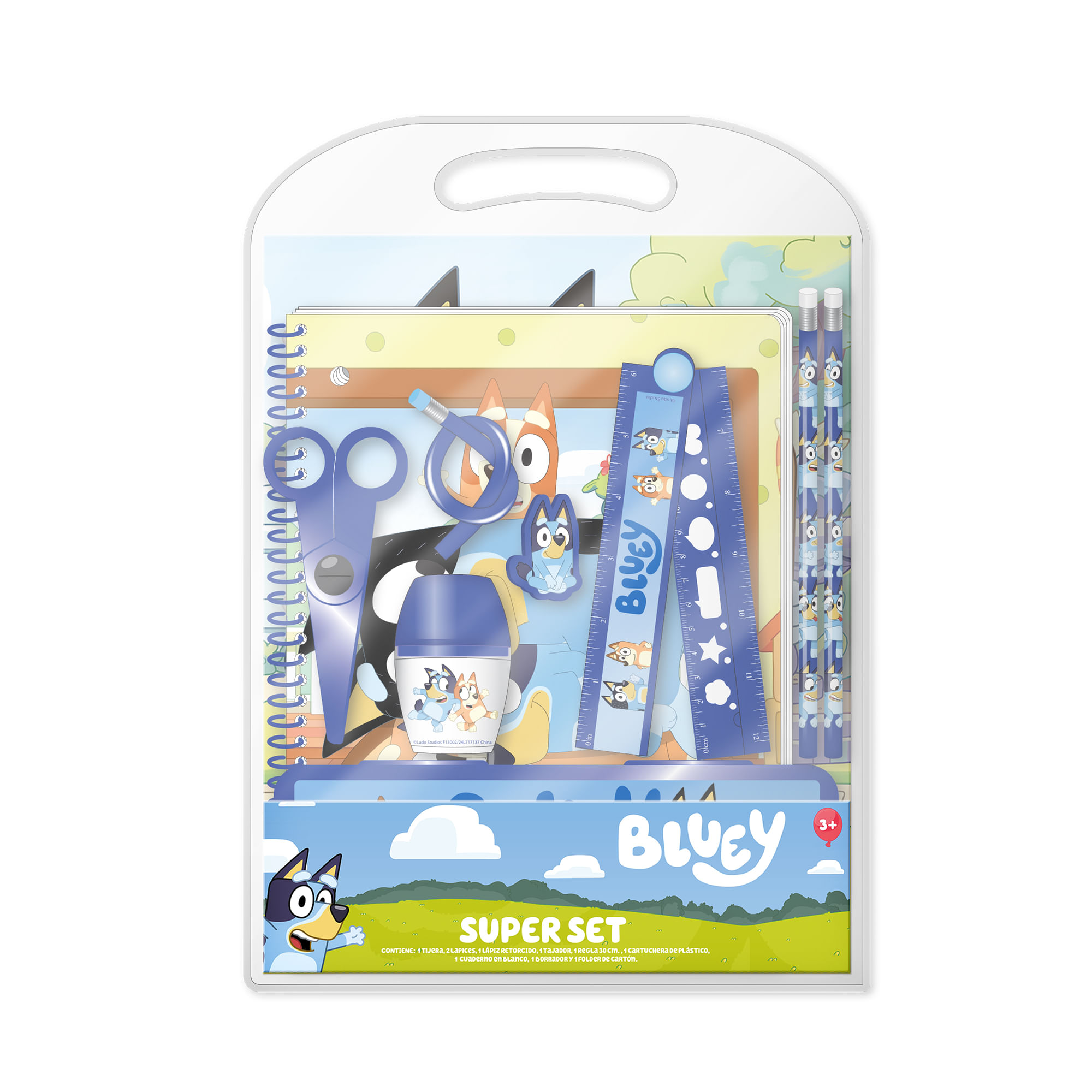 Super Set Bluey 8 componentes ARTESCO