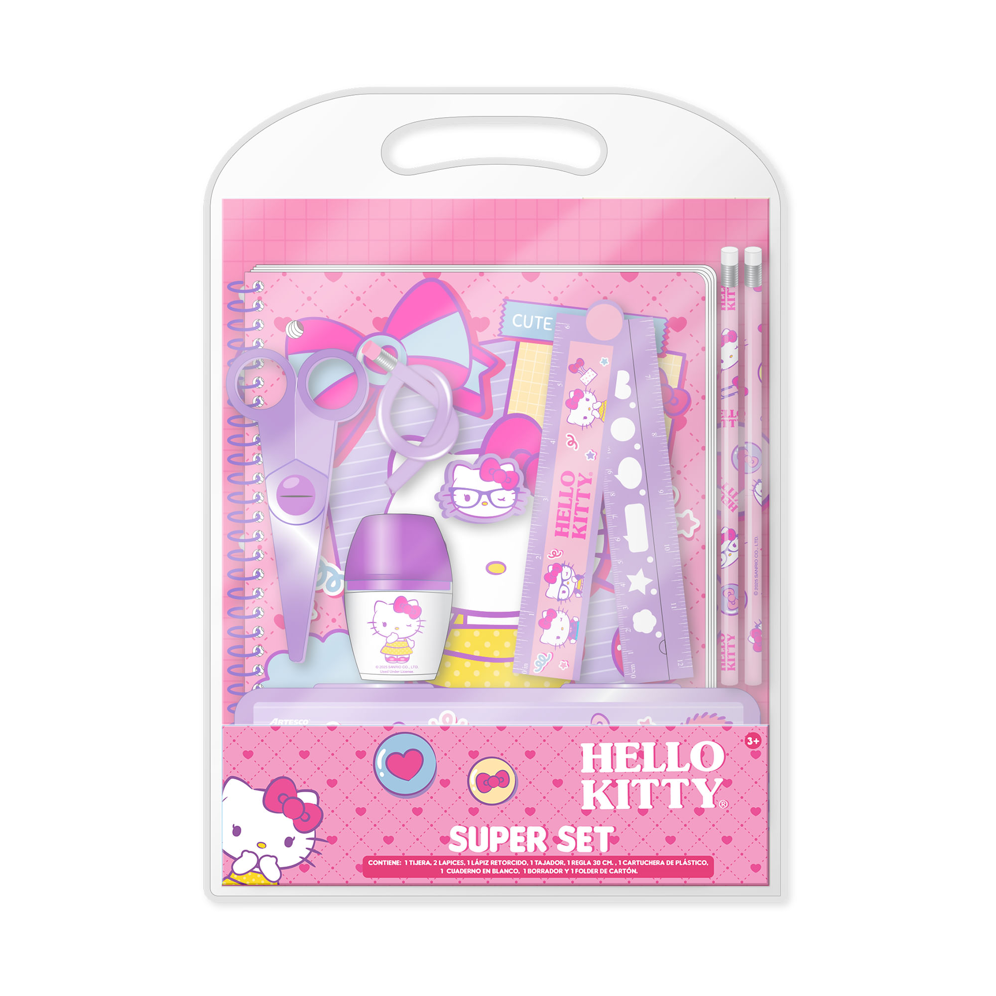 Super Set Hello Kitty 8 componentes ARTESCO