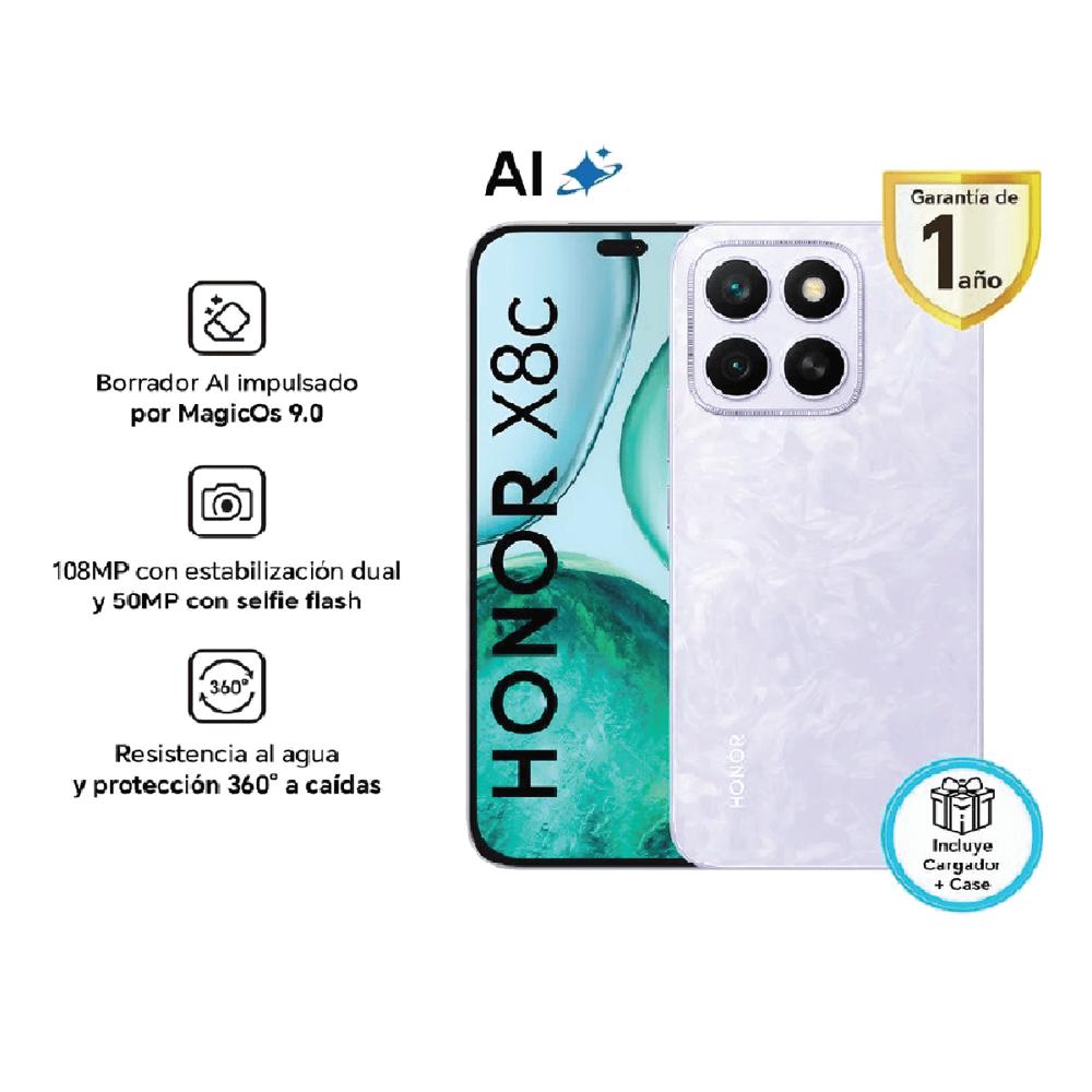 Celular Honor X8C 256GB 8GB RAM PURPURA
