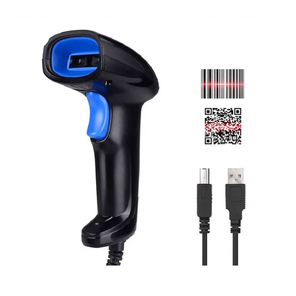 Lector escaner alámbrico código de barras usb para leer qr 2d 1d