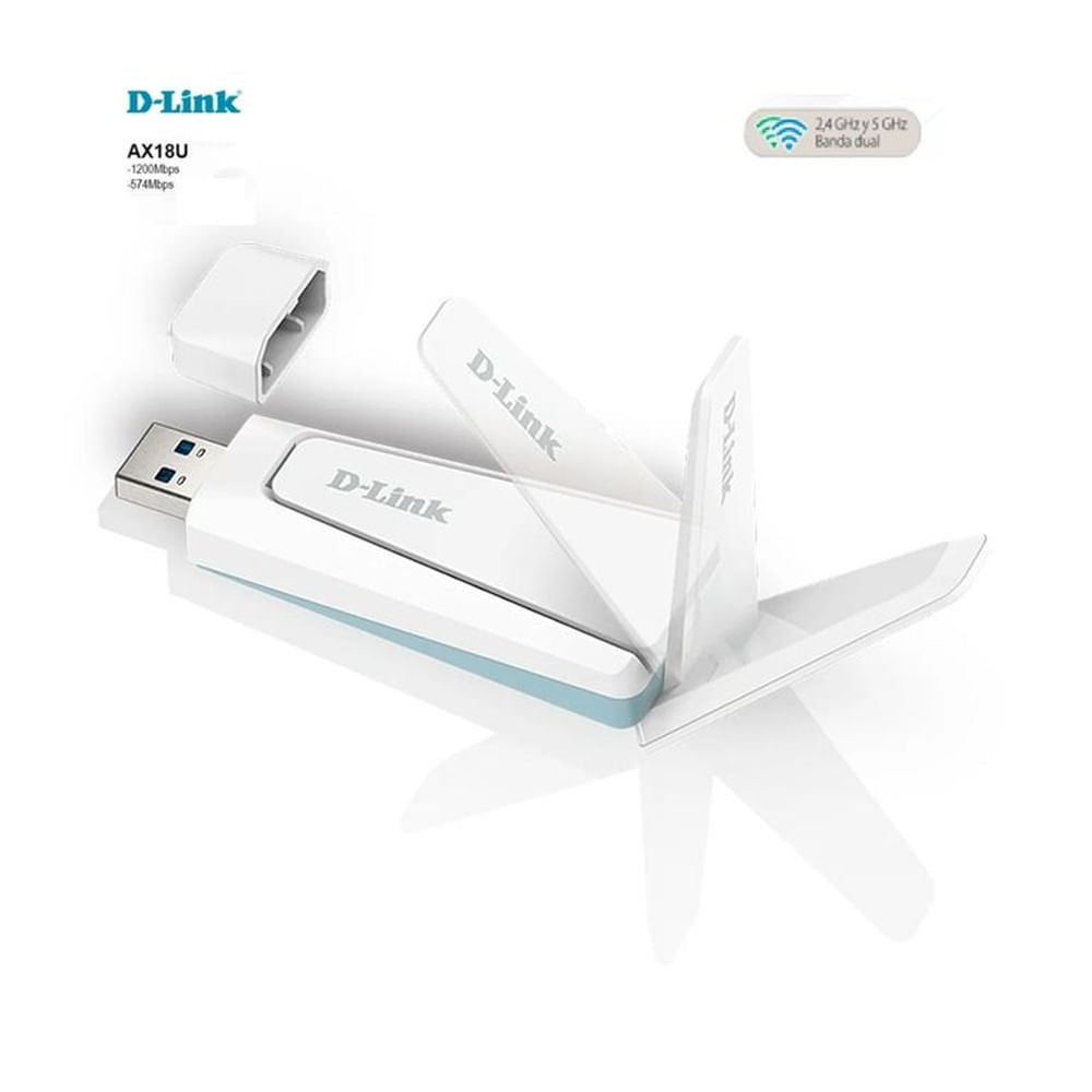 Adaptador USB D-Link Wi-Fi 6 AX1800 AX18U