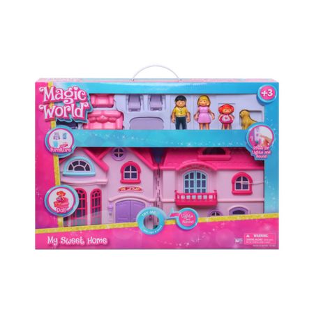 Casa Magic World Family Pet Con Accesorios