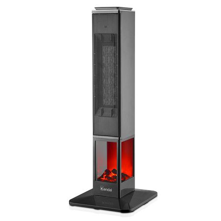 Estufa eléctrica KENDAL Panel Digital Potencia 2000w Cobertura 20m2 Efecto Flama 413011204