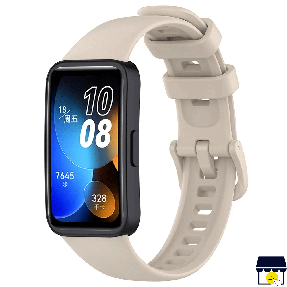 Correa de silicona para Huawei Band 8 9 10 Beige
