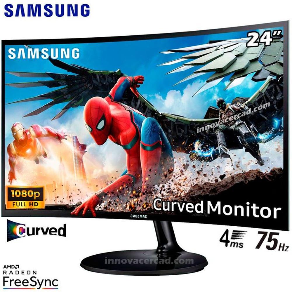 MONITOR SAMSUNG LS24C360EALXPE CURVO 24 VA FHD 75Hz 4ms