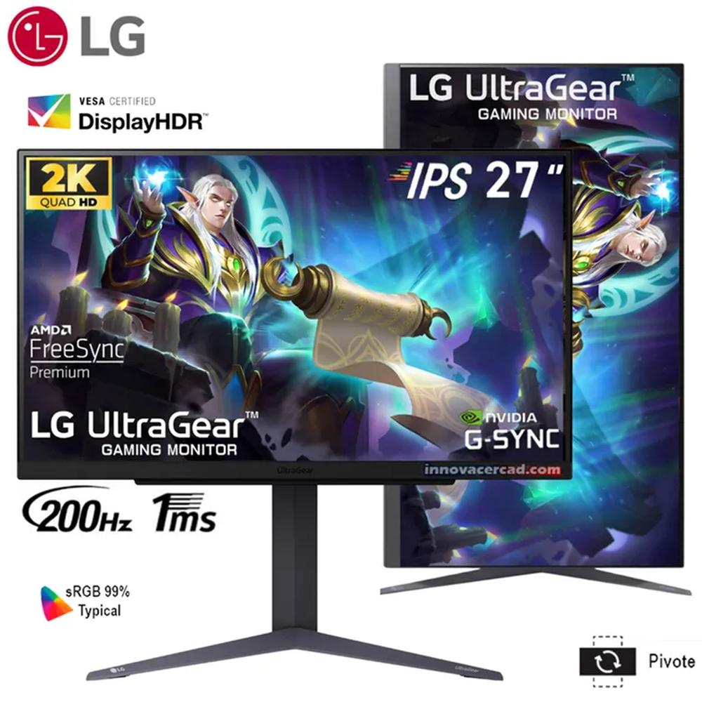 Monitor LG UltraGear 27GS75Q-B 27 1ms GtG 200Hz QHD IPS HDR10
