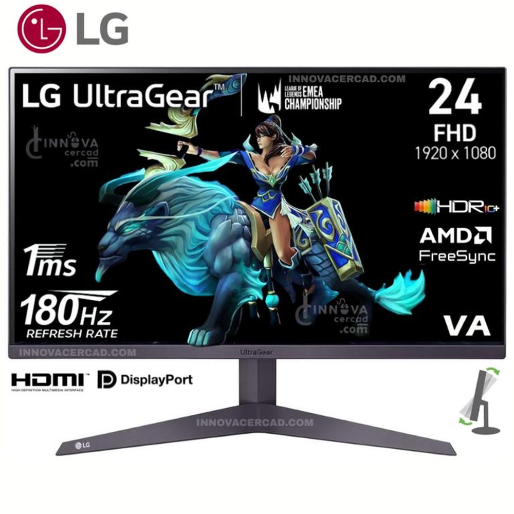 Monitor Gaming LG UltraGear 24GS50F-B 24 VA FHD 180Hz 1ms