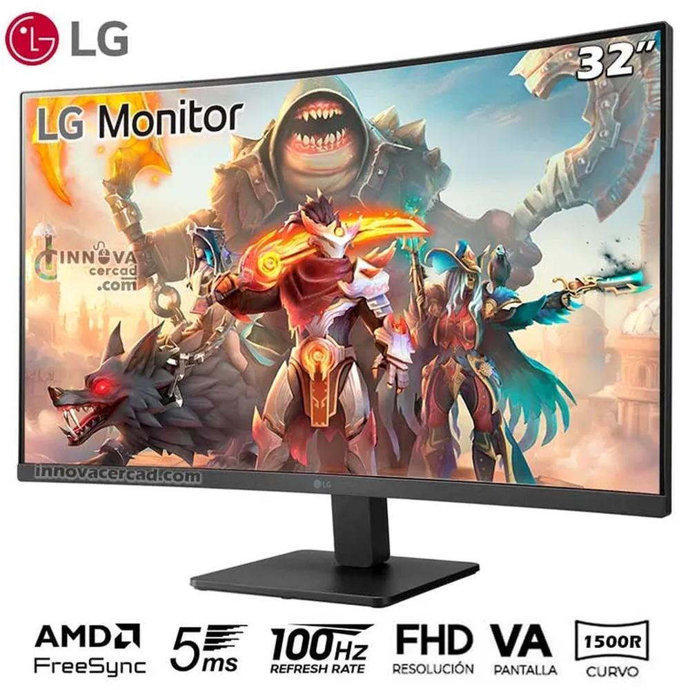 Monitor Curvo LG 32MR50C-B FHD de 32"" 100Hz, 5ms (GTG) AMD FreeSync