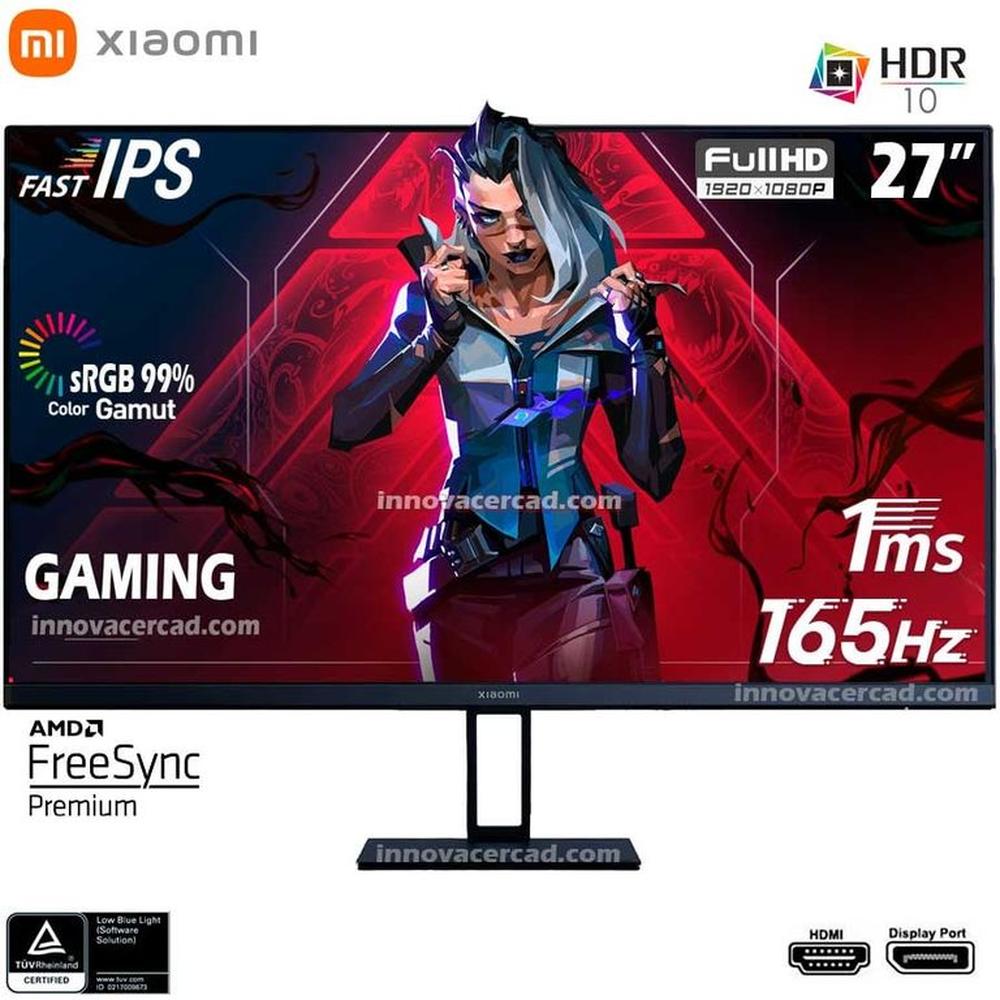 Monitor Xiaomi Gaming 27 FHD IPS 165hz 1ms HDR10 AMD FreeSync Premium