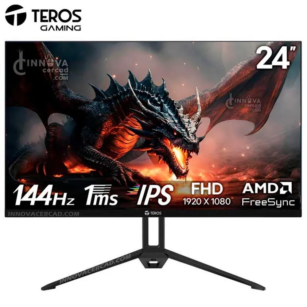 Monitor TEROS  TE-2417S, 24"" FHD IPS, 144Hz, 1 ms, HDMI, DP, Speakers