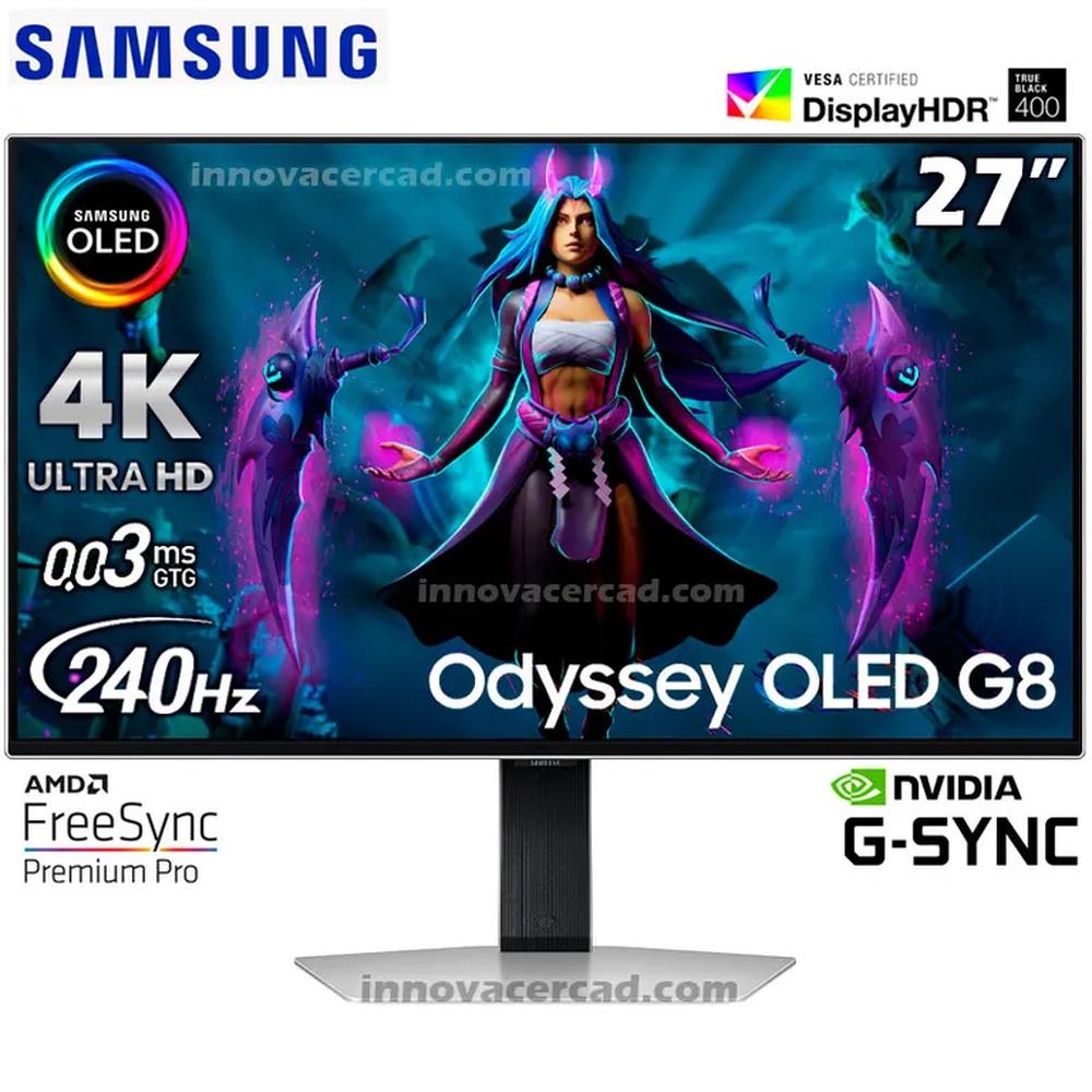 Monitor Gaming Samsung Odyssey G8 OLED 27” OLED 4K UHD 240hz 03ms