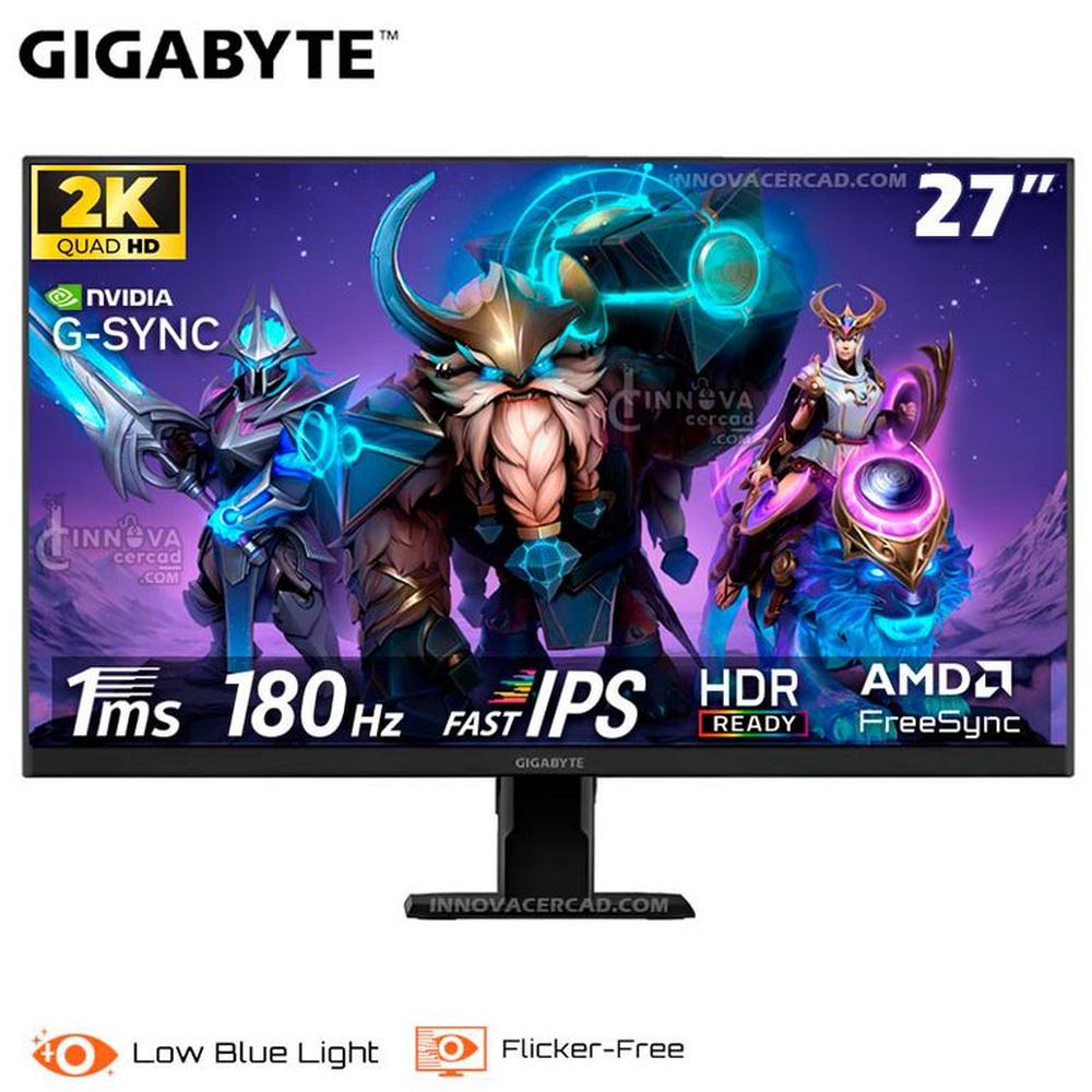 Monitor Gigabyte GS27QA 27 IPS 2K QHD 180HZ 1ms FreeSync G-Sync