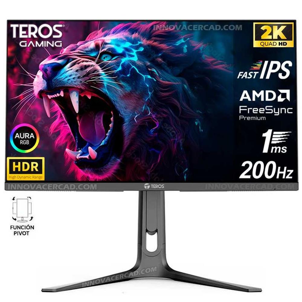 Monitor gaming TEROS TE-2754G 27 QHD 2K Fast IPS 200Hz 1ms HDR