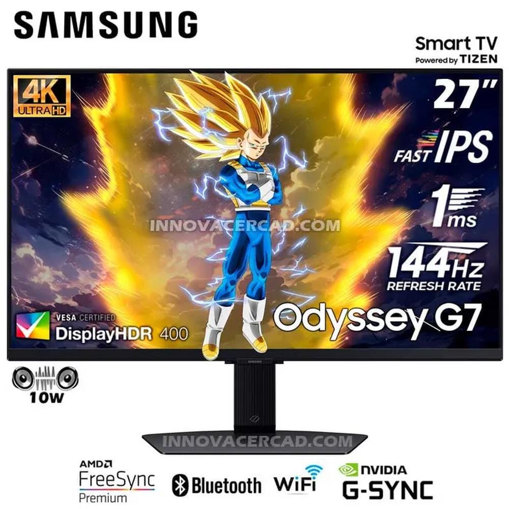 Monitor Samsung Odyssey G7 LS27DG700ELXPE 27 4K IPS 144Hz 1MS