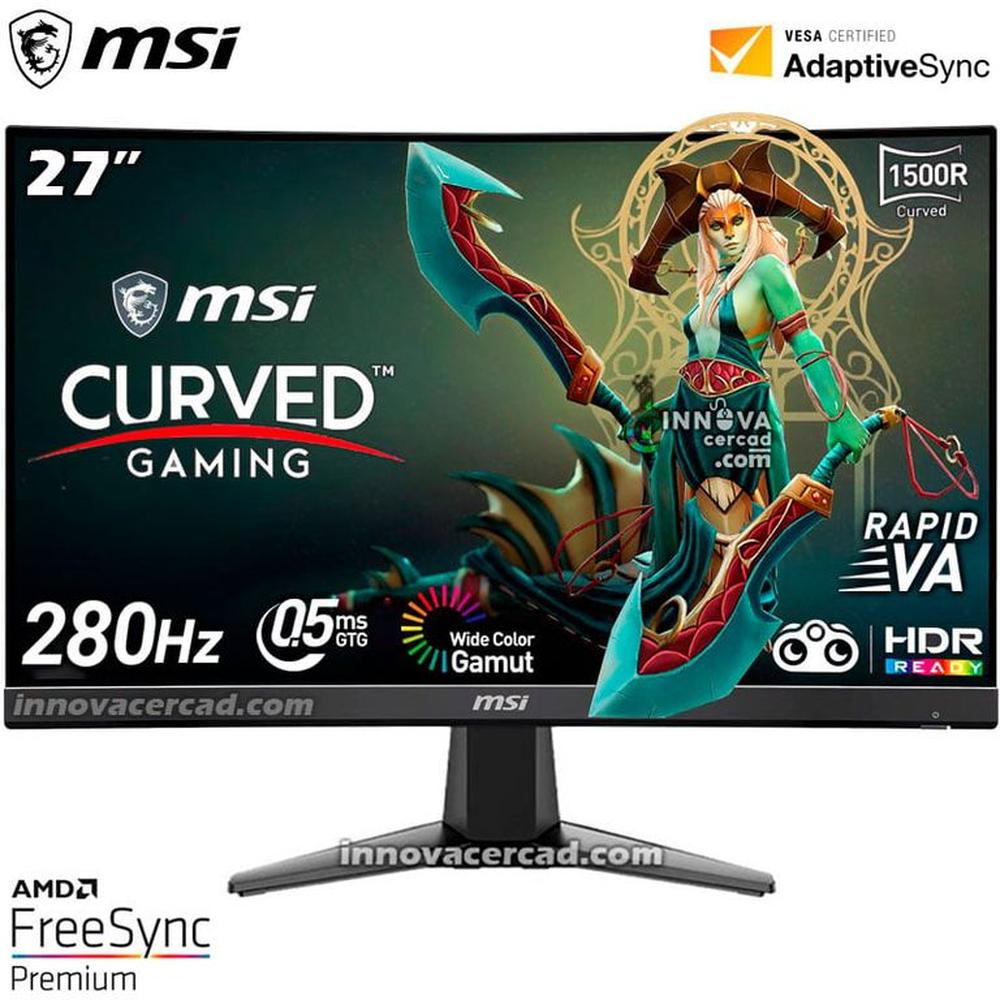 MONITOR GAMING MSI MAG 276CXF 27 CURVO RAPID VA FHD 280Hz 05ms