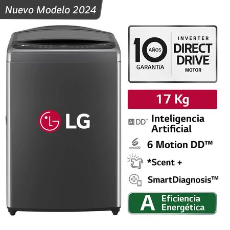 Lavadora LG con AI DD 17 Kg WT17BV6T