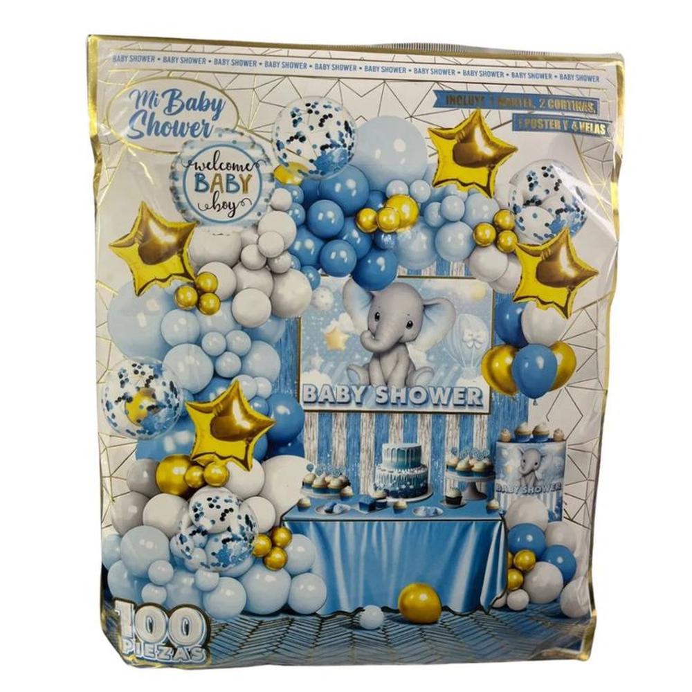 Globos Bouquet Baby Shower Decoración Completo 100 Piezas
