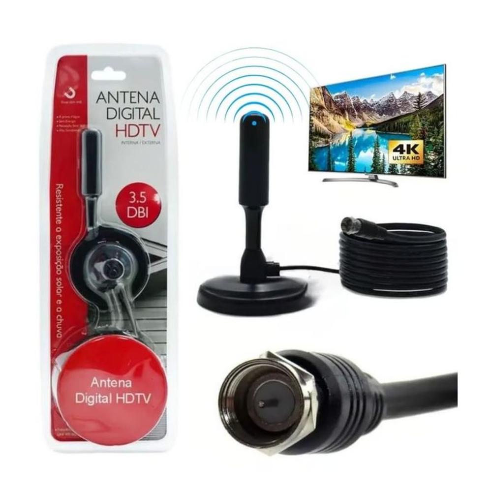 Antena Digital Para Tv - Hdtv Interna Externa