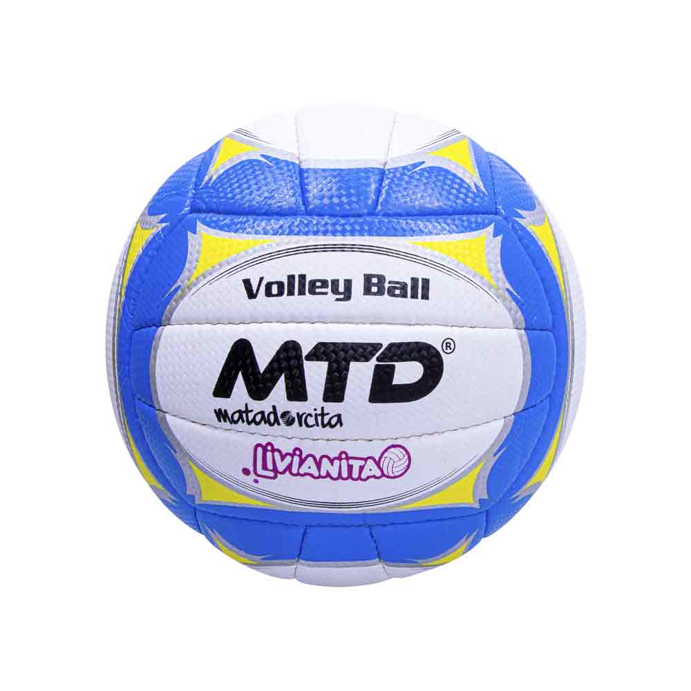 PELOTA P/VOLEY PU/PVC HIBRIDO COSIDO LIVIANITA Color CELESTE Talla 5