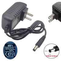 Adaptador de Corriente 9V 2A Fuente Alimentación Punta 5.5 x 2.5mm Aros Luz Led