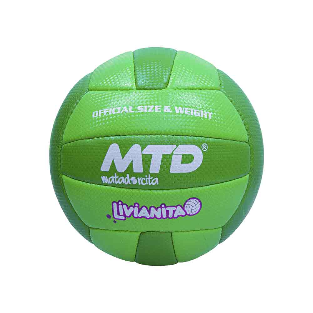 PELOTA P/VOLEY PU/PVC HIBRIDO COSIDO LIVIANITA Color VERDE Talla 5