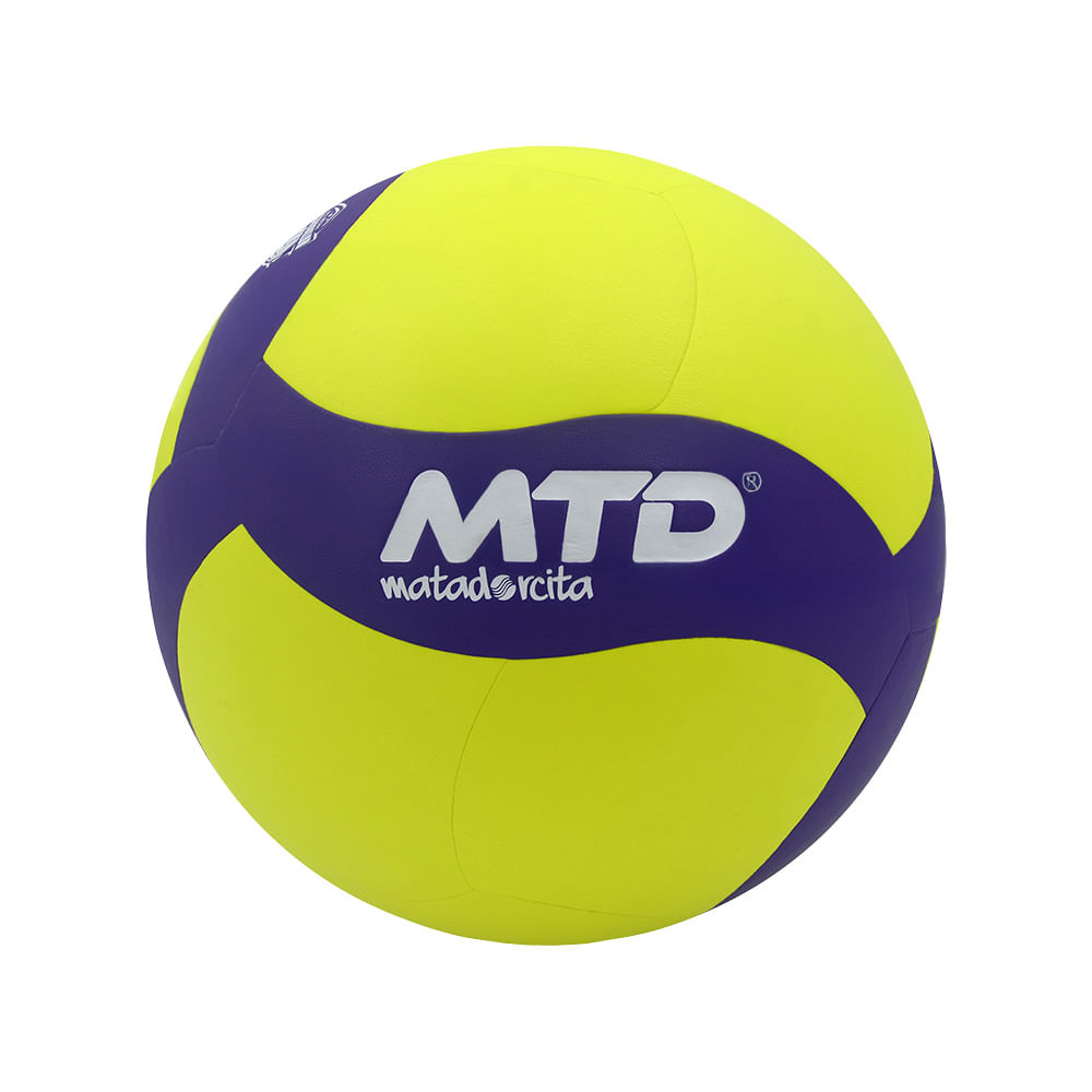 PELOTA P/VOLEY MATADORCITA PU PREMIUM Color AMARILLO/MORADO Talla 5