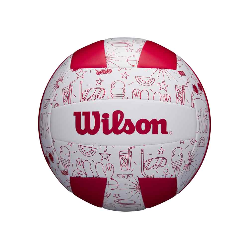 PELOTA P/VOLEY WILSON SEASONAL SUMMER Color Rojo Talla #5