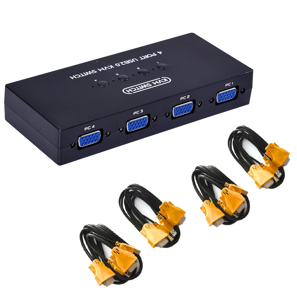 Lot de 2 câbles VGA pour écran de moniteur, câble de données