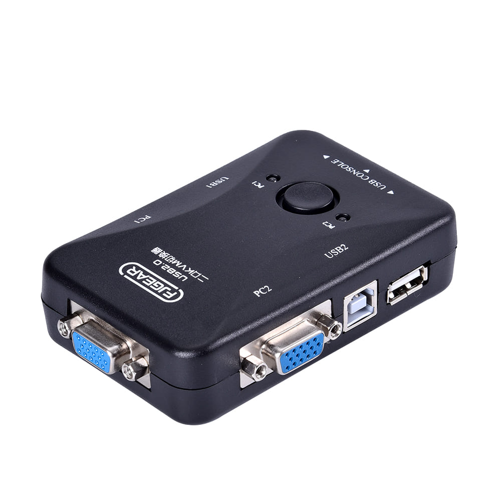 Switch VGA KVM Para 2PC y 1 monitor, 1Teclado y 1 Mouse
